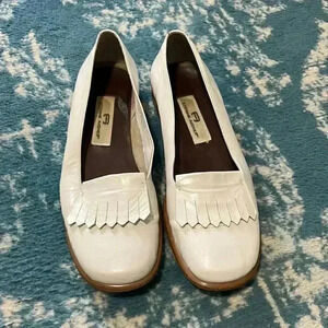 Etienne Aigner leather Stratford fringe loafers 8